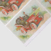 レトロおもしろい感謝祭ミームかわいい七面鳥マンガ 薄葉紙 (詳細)