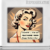 レトロおもしろい漫画の母の日の磁石 マグネット
