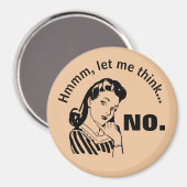 レトロおもしろい無磁石 マグネット (正面/裏面)