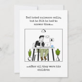 レトロおもしろい父の日 カード (正面)