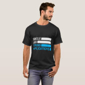 レトロおもしろい独身のパパの利用 Tシャツ (正面フル)