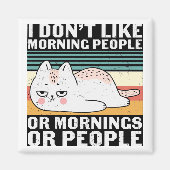 レトロおもしろい猫マグネット マグネット (正面)