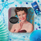 レトロおもしろい皮肉な女性誕生日 ペーパープレート (パーティー)