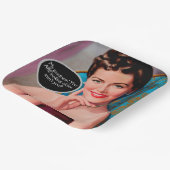 レトロおもしろい皮肉な女性誕生日 ペーパープレート (傾斜あり)