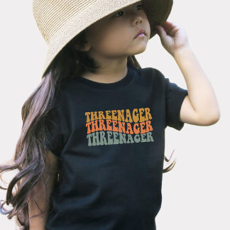 レトロおもしろい第3期Tシャツ トドラーTシャツ