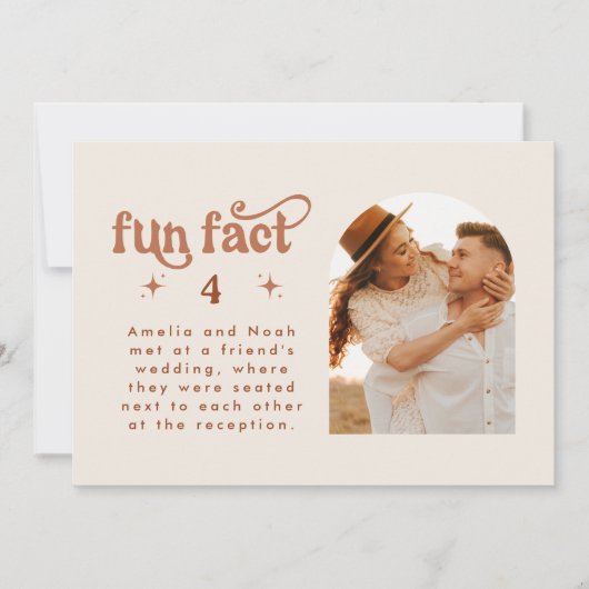 レトロおもしろい結婚ファクトの写真表番号 (正面)