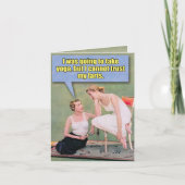 レトロおもしろい誕生日カード – ファーツを信頼 カード (正面)