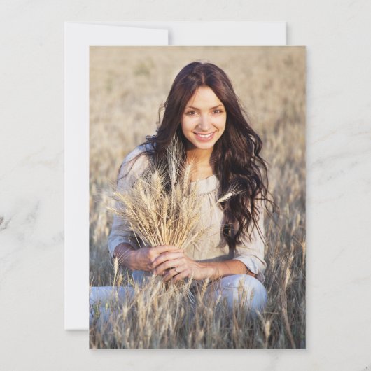 レトロおもしろい車の運転BY写真卒業パーティー 招待状 (裏面)