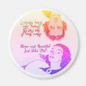 レトロおもしろい食洗機クリーン汚れリバーシブルマグン マグネット (正面)