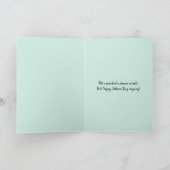 レトロおもしろい1950年代の父の日のカスタム カード (内部)