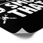 レトロおもしろいBbqパーティースモーカーシェフパパI'd Smoke Th ポスター (角)