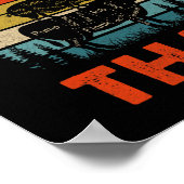 レトロおもしろいBbqパーティースモーカーシェフパパI'd Smoke Th ポスター (角)