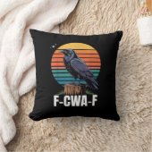 レトロおもしろいF-Caw-Fバードクロウバードバード クッション (ブランケット)