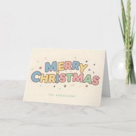 レトロおもちゃの国スクリプト メリークリスマス シーズンカード