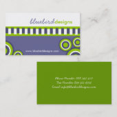 レトロおよびモダンな名刺 名刺 (正面/裏面)