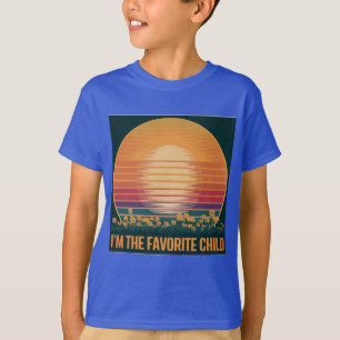 レトロお気に入りのサンセットTシャツ Tシャツ