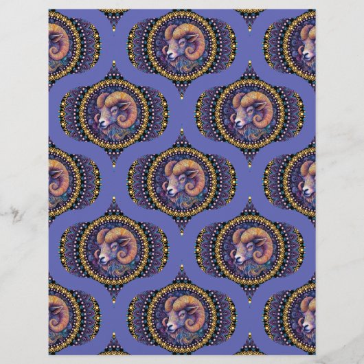 レトロお洒落アリー星占いマンダラパターン (正面)