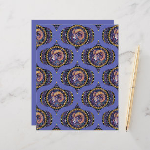 レトロお洒落アリー星占いマンダラパターン