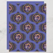 レトロお洒落アリー星占いマンダラパターン (正面/裏面)