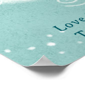 レトロお洒落サンこ来この息子の赤ちゃんシャワー ポスター (角)