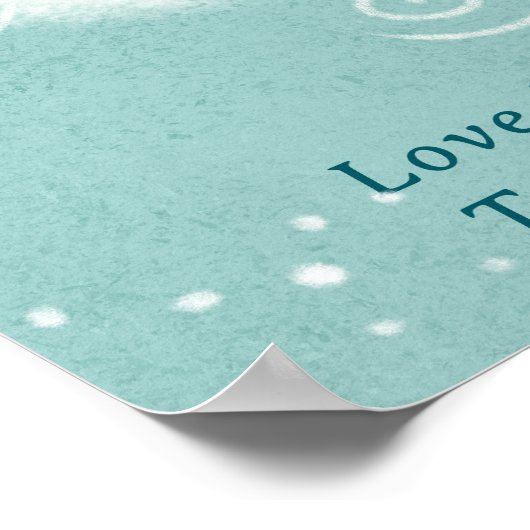 レトロお洒落サンこ来この息子の赤ちゃんシャワー ポスター (角)