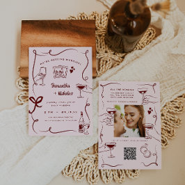 レトロお洒落ドードルアート | 結婚s 招待状