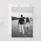 レトロお洒落ハンド書結婚式招待状 セーブザデート (正面)