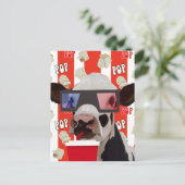 レトロお洒落ビーズポップコーンラバーカウズ ポストカード (スタンド正面)