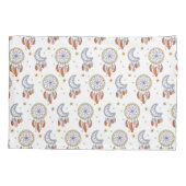 レトロお洒落マンダラボホパターン 枕カバー (裏面-左)