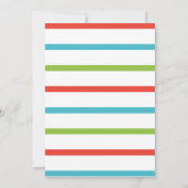 レトロお洒落リトル小妖精や小人オンザウェイベイビーシャワー 招待状 (裏面)