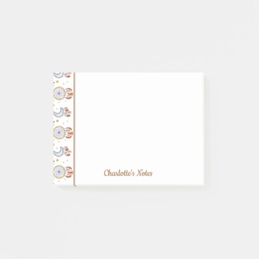 レトロお洒落曼荼羅坊保模様名 ポストイット (正面)