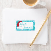 レトロからサンタラベル雪片 ラベル (インサイチュ)