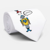 レトロかわいいおもしろいおもしろいおもちゃ漫画トーキングロボット ネクタイ (ロール)