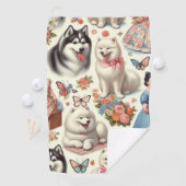 レトロかわいいアメリカのエスキモー ゴルフタオル (インサイチュ)