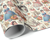 レトロかわいいアメリカのエスキモー ラッピングペーパー (ロールコーナー)