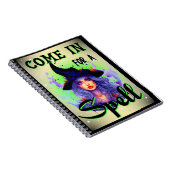 レトロかわいいウィッチハロウィーン ノートブック (右側)