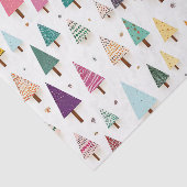 レトロかわいいクリスマスツリーズティッシュペーパー 薄葉紙 (詳細)