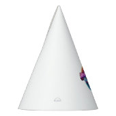 レトロかわいいハロウィーン幽霊アートワーク – Neon パーティーハット (左)