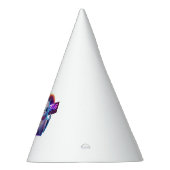 レトロかわいいハロウィーン幽霊アートワーク – Neon パーティーハット (右)