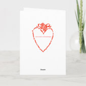 レトロかわいいマーメイドヴァレンティーンズカード シーズンカード (裏面)