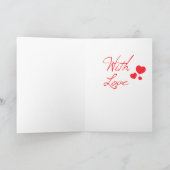 レトロかわいいマーメイドヴァレンティーンズカード シーズンカード (内部)