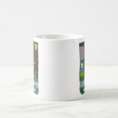 レトロかわいいモンスターハロウィンマグカップ コーヒーマグカップ (中央)