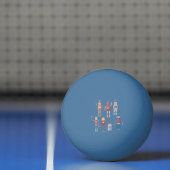 レトロかわいいロボット 卓球ボール (ネット)