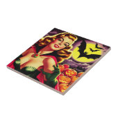 レトロかわいいヴァンパイアのピンアップ タイル (側面)