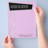 レトロかわいい両面レター用紙 チラシ (手)