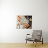 レトロかわいい女性'50ピンアップ タペストリー (インサイチュ(横))