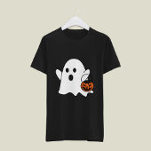 レトロかわいい小さな幽霊ブハロウィーンの衣装 Tシャツ