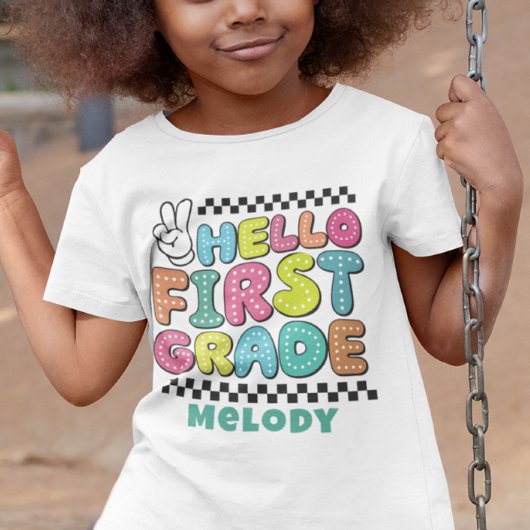レトロかわいい小学校入学Tシャツ Tシャツ