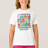 レトロかわいい小学校入学Tシャツ Tシャツ (正面)