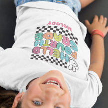 レトロかわいい新学期4年生tシャツ